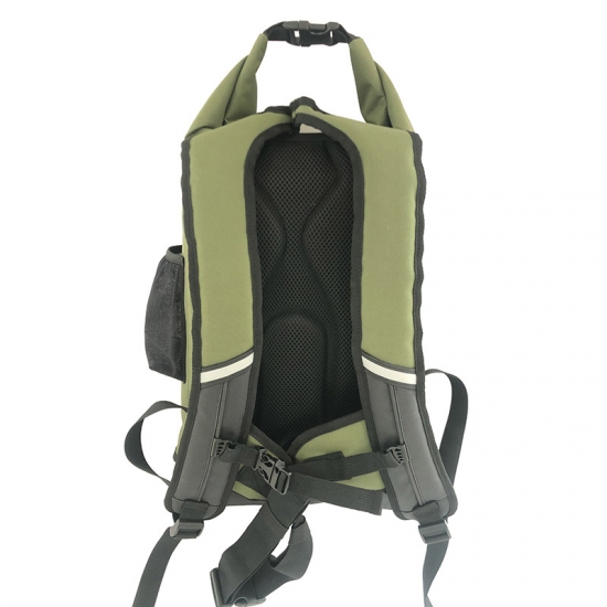 Green Rolltop Dry Backpacks